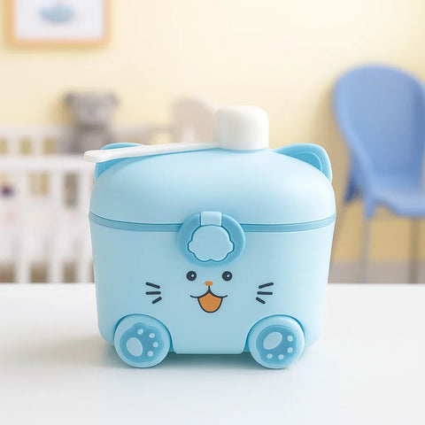 Hello Cat - Milk Container - Blue