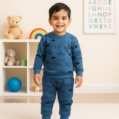 Z Kids - 2 Pieces - Suit Set - Blue - Transport - 25