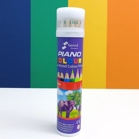 Piano  - Pack of 12 - Color Pencils - Elephant - 6411
