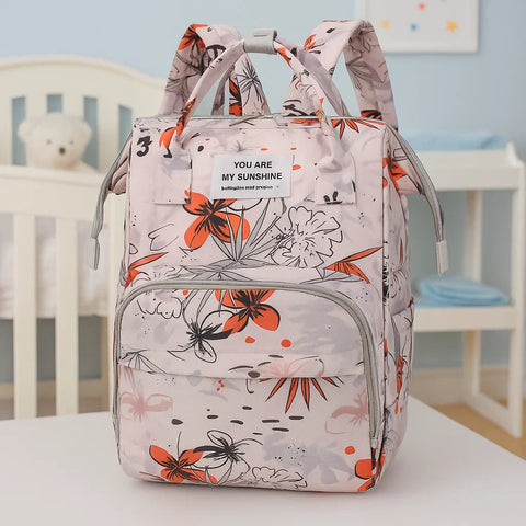 Sunshine - Waterproof Diaper Backpack - Leaves