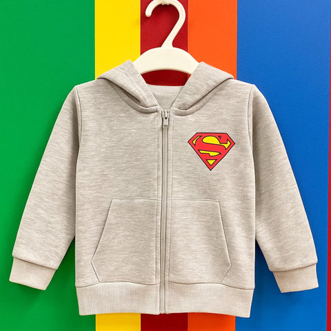 Infinity Kids - Hoodie - Light Grey - Superman
