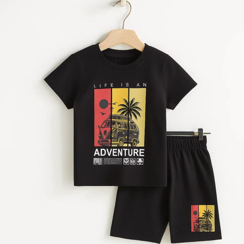 TBS_BRL - T-Shirt & Shorts - Black - Adventure