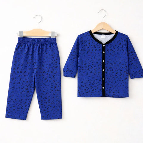 TBS - Cotton Jersey - Night Suit - Blue - Abstract - 26