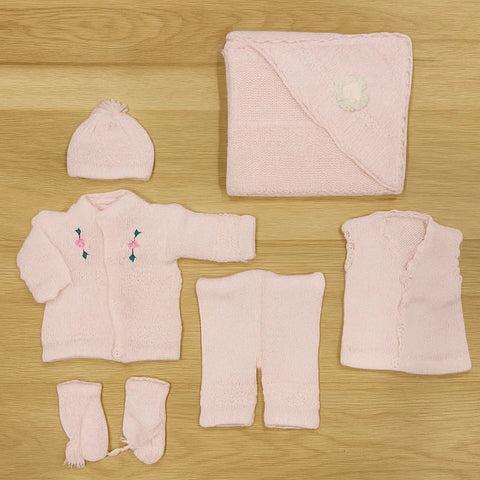 Wool - 6 Pieces - Starter Set - Pink - 25