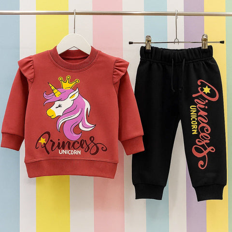 2 Pieces - Suit Set - Reddish Brown - Unicorn - 25