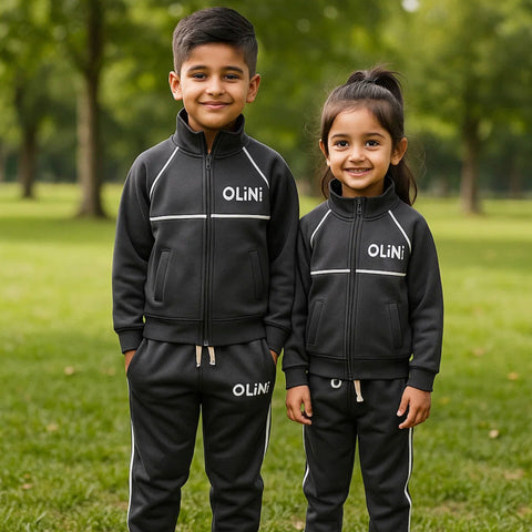 OLINI - 2 Pieces - Track Suit - Charcoal