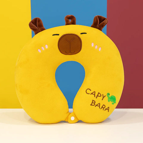 Plush - Neck Pillow - Yellow - Capy Bara