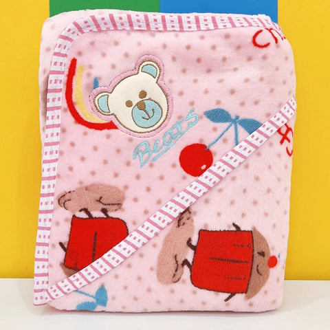 Fleece - Wrapping Sheet - Rainbow & Cherry - Pink - 25