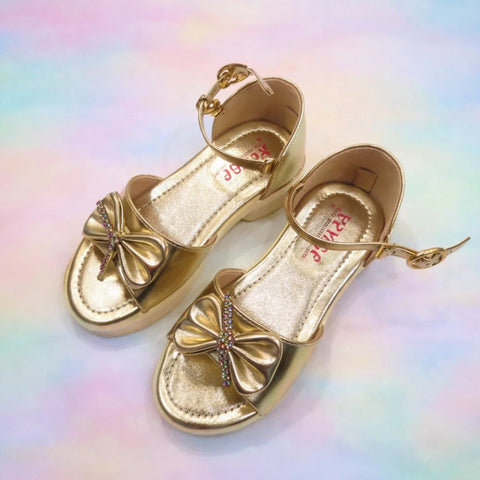 Girls - Sandal - Golden - Bow