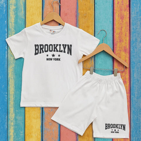 TBS_BRL - T-Shirt & Shorts - White - Brooklyn