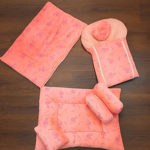 7 Pieces Velvet Bedding Set - Elephants
