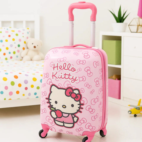 4 Wheels - Kids Travel Trolley - Pink - Hello Kitty