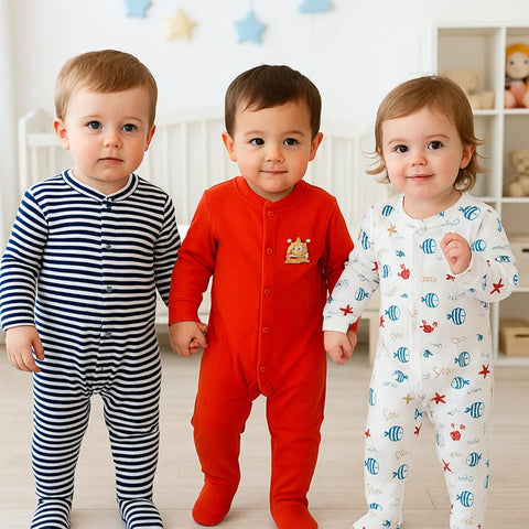 BRL - Pack of 3 - Sleep Suits - Party
