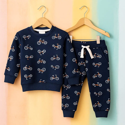 Z Kids - 2 Pieces - Suit Set - Navy Blue - Bicycle - 25