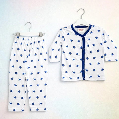 TBS - Cotton Jersey - Night Suit - White - Twinkle - 26