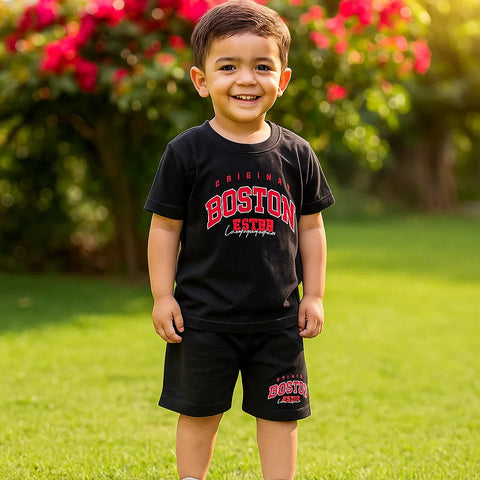 TBS_BRL - T-Shirt & Shorts - Black - Boston