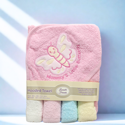 5 Pieces - Loveable Friends - Bath Towel Gift Set