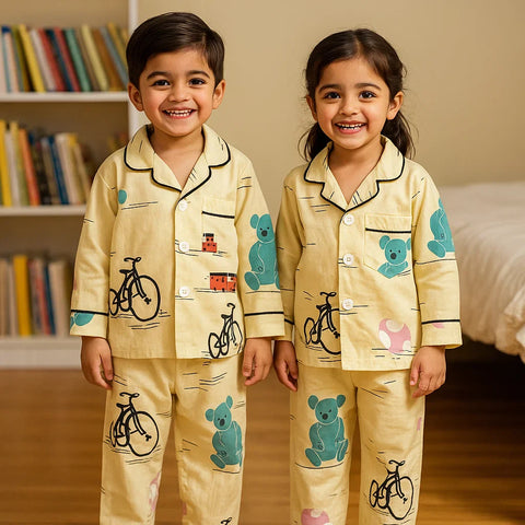 Little Giants - Night Suit - Yellow - Cycle
