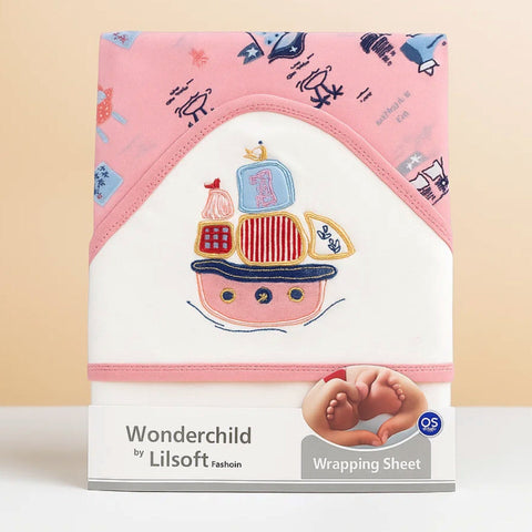 Velvet - Wrapping Sheet - Ship - Pink - 25