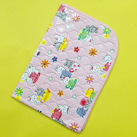 Diaper Changing Sheet - Mini - Pink - Cat & Flowers