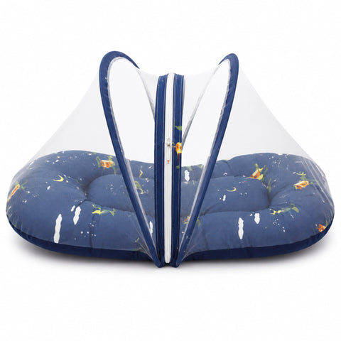 Infant Mosquito Bed Net - Navy - Mountains - 26
