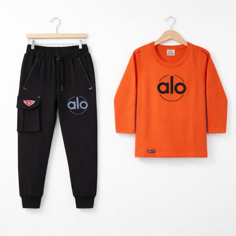 KW - 2 Pieces - Suit Set - Orange - Alo