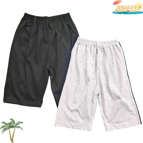 Casual Wear - Pack of 2 Shorts - Black & Grey