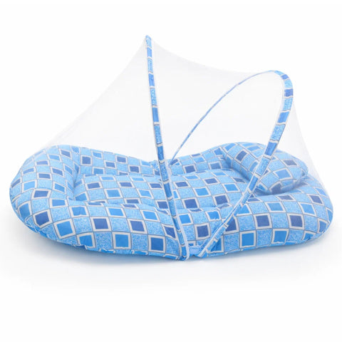 Mosquito Bed Net - Blue - Boxes - 26