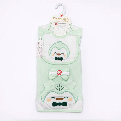 EK - Cotton Interlock - 10 Pieces - Penguin - Starter Set - Green