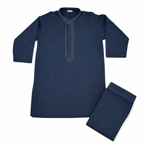 TBS - Wash N Wear - Kurta Shalwar - Navy - 26