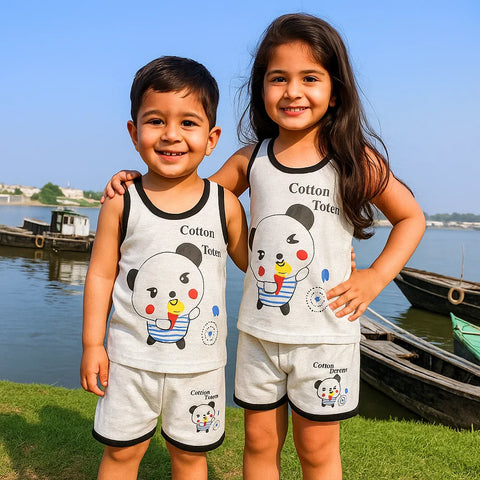 Sando & Shorts - Light Grey - Totem