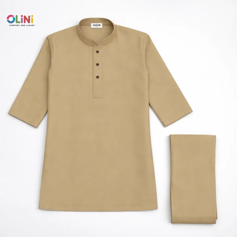 OLINI - Wash N Wear - Kurta Shalwar - Skin
