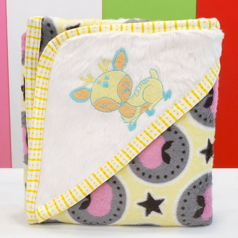 Fleece - Wrapping Sheet - Star & Fruit - Yellow - 25
