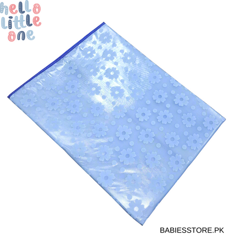 Diaper Changing Mat - Flowers - Blue