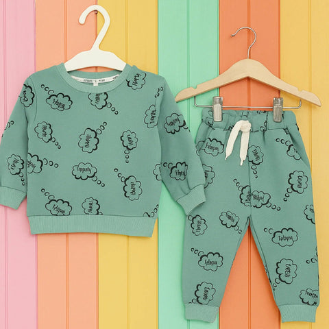 Z Kids - 2 Pieces - Suit Set - Light Green - Happy - 25