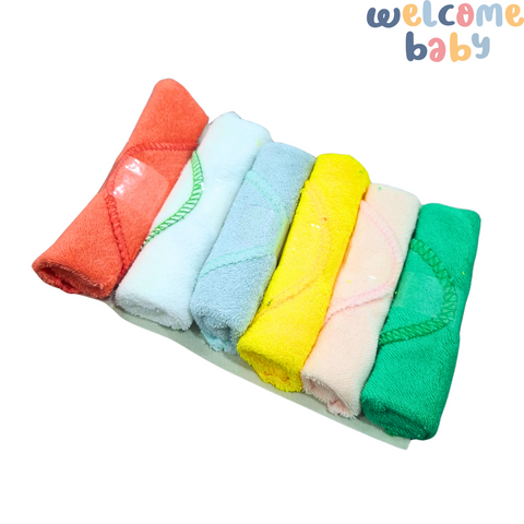 Little Home Baby - Pack of 6 Face Towels - Colorful - Thailand