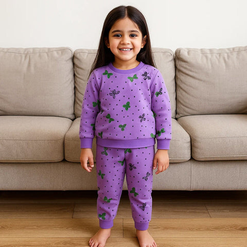 Z Kids - 2 Pieces - Suit Set - Purple - Butterfly - 25