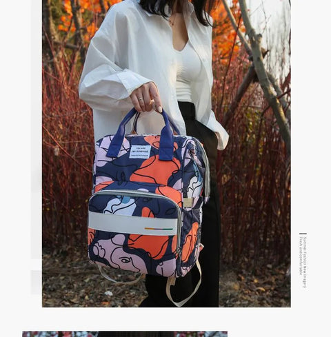 Sunshine - Waterproof Diaper Backpack - Multicolour - Abstract