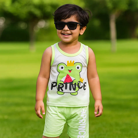 Sando & Shorts - Green - Frog