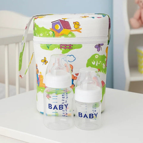 Cartoon Feeder Cover With Bottles