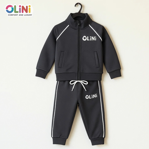 OLINI - 2 Pieces - Track Suit - Charcoal