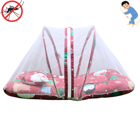 Mosquito Bed Net - Vol-05-25 - Red - Christmas