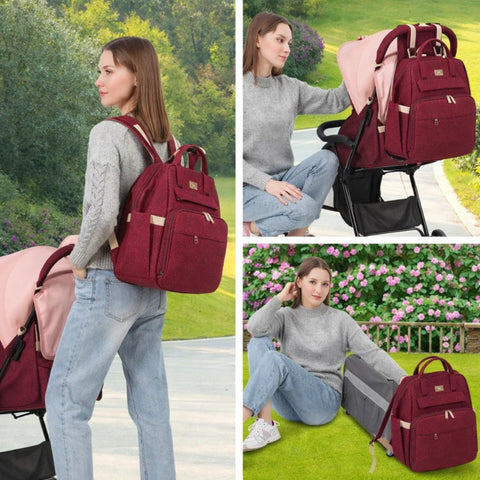 Lovevook - Multi-Purpose - Waterproof Bed & Bag - Maroon
