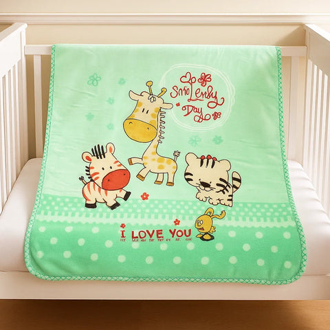 Little Nights - Baby Blanket - Green - Smile Every Day - Medium