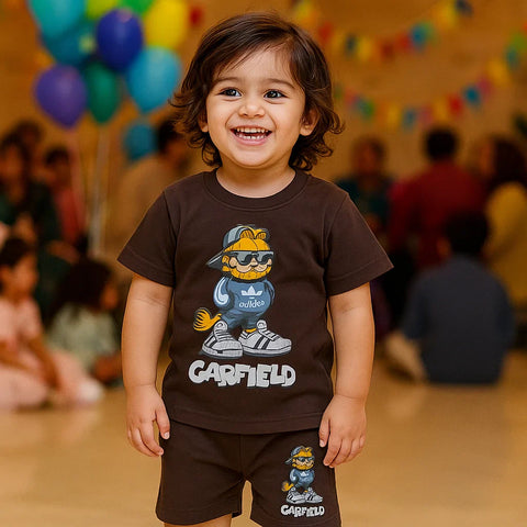 TBS_BRL - T-Shirt & Shorts - Brown - Astronaut