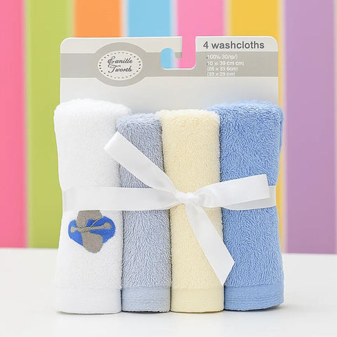 Loveable Friends - Pack of 4 Face Towels - Aeroplane