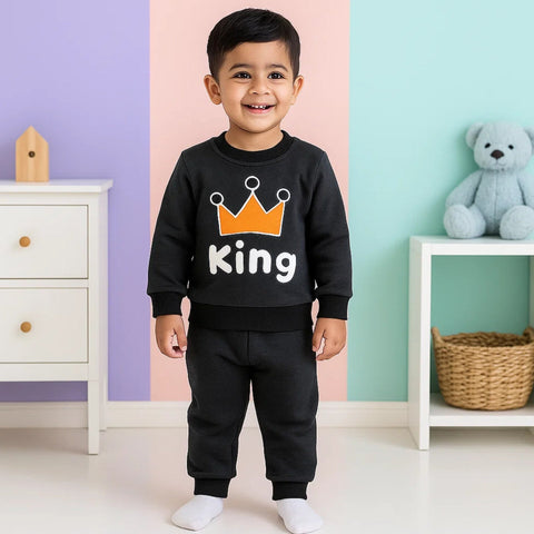 Nijntje - 2 Pieces - Suit Set - Grey - Crown King