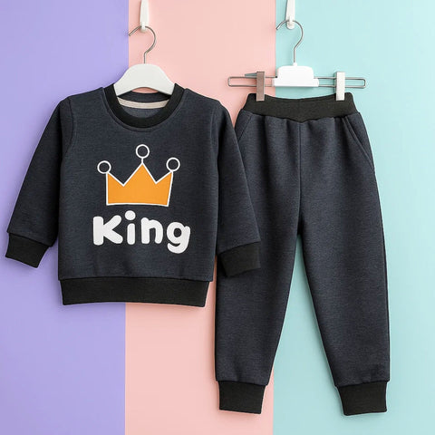 Nijntje - 2 Pieces - Suit Set - Grey - Crown King