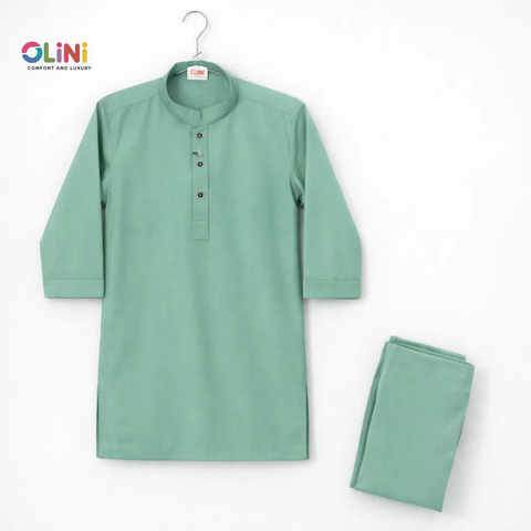 OLINI - Wash N Wear - Kurta Shalwar - Green