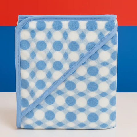 Fleece - Wrapping Sheet - Circles - Blue - 25